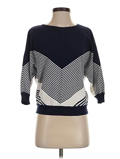 Pre-owned T Tahari Pullover Sweater In Blue