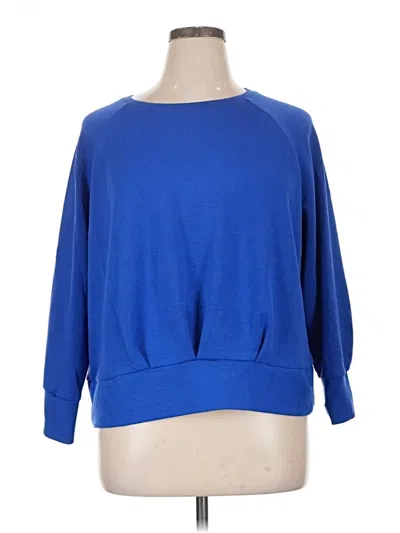 Pre-owned T Tahari Pullover Sweater In Blue