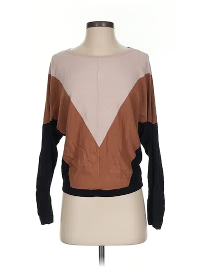 Pre-owned T Tahari Pullover Sweater In Brown