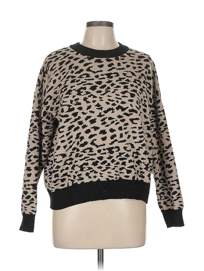 Pre-owned T Tahari Pullover Sweater In Brown