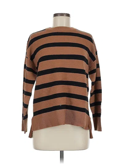 Pre-owned T Tahari Pullover Sweater In Brown