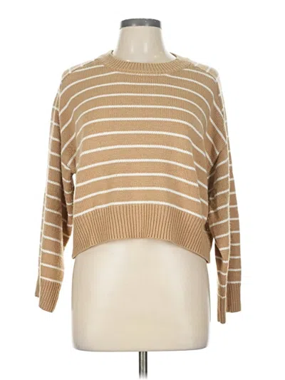 Pre-owned T Tahari Pullover Sweater In Brown