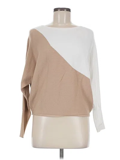 Pre-owned T Tahari Pullover Sweater In Brown