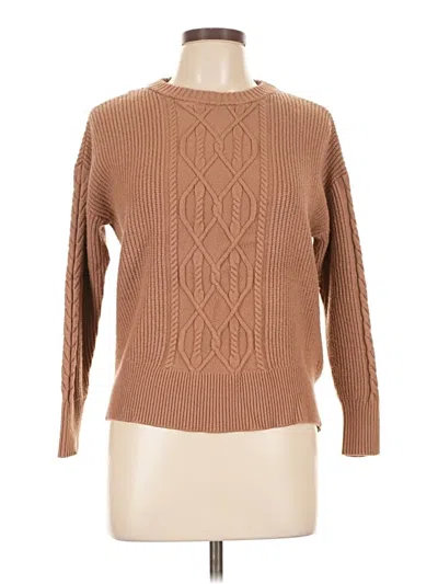 Pre-owned T Tahari Pullover Sweater In Brown