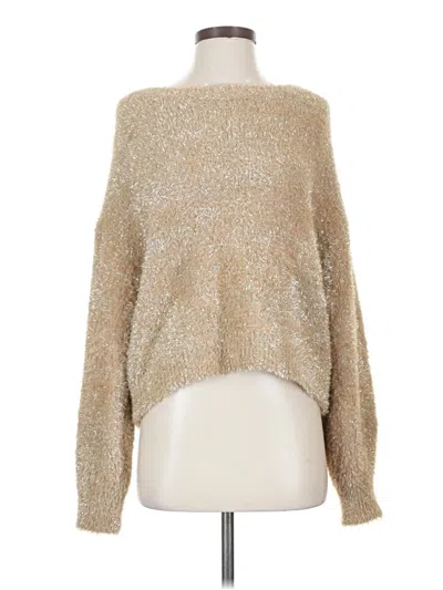 Pre-owned T Tahari Pullover Sweater In Brown