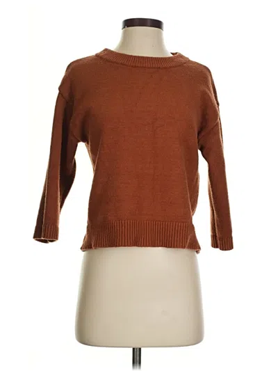Pre-owned T Tahari Pullover Sweater In Brown