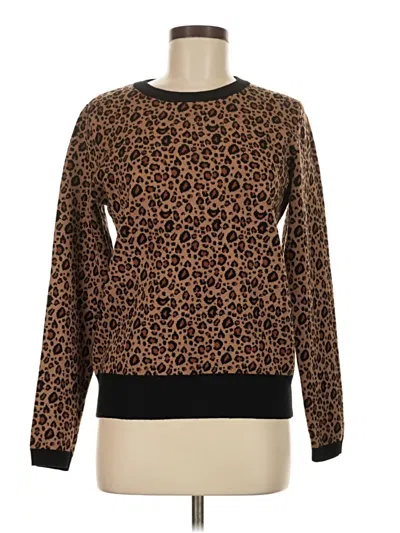 Pre-owned T Tahari Pullover Sweater In Brown