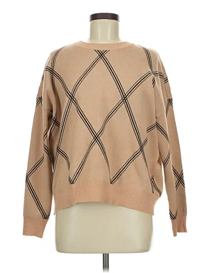 Pre-owned T Tahari Pullover Sweater In Brown
