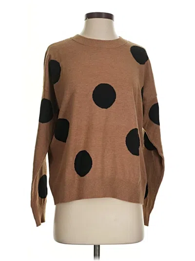 Pre-owned T Tahari Pullover Sweater In Brown