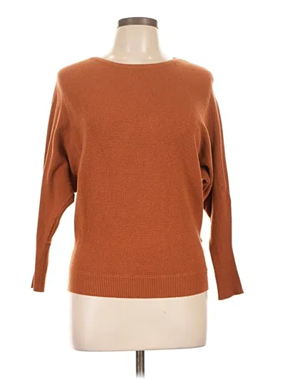 Pre-owned T Tahari Pullover Sweater In Brown
