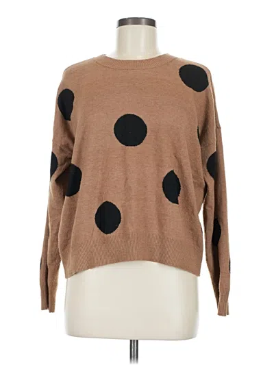 Pre-owned T Tahari Pullover Sweater In Brown