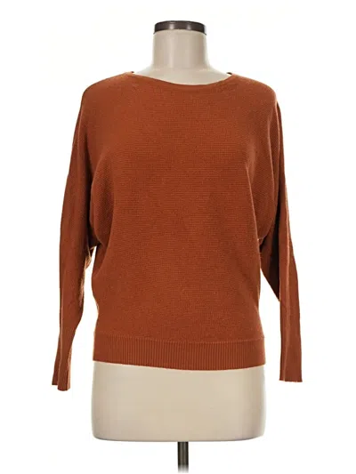 Pre-owned T Tahari Pullover Sweater In Brown