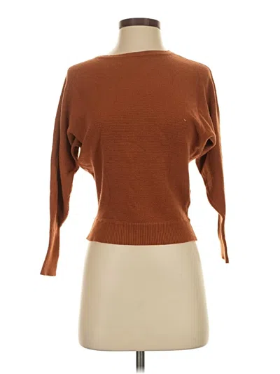 Pre-owned T Tahari Pullover Sweater In Brown