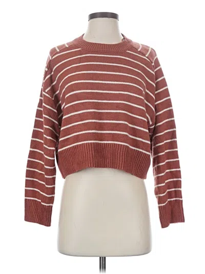 Pre-owned T Tahari Pullover Sweater In Brown