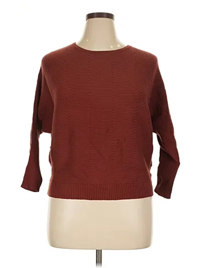 Pre-owned T Tahari Pullover Sweater In Burgundy