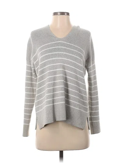 Pre-owned T Tahari Pullover Sweater In Gray