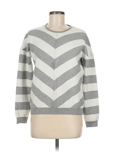 Pre-owned T Tahari Pullover Sweater In Gray