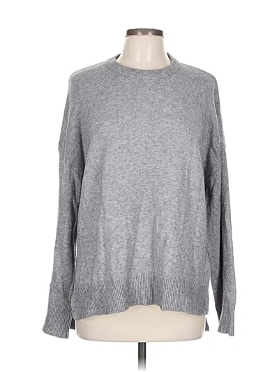 Pre-owned T Tahari Pullover Sweater In Gray