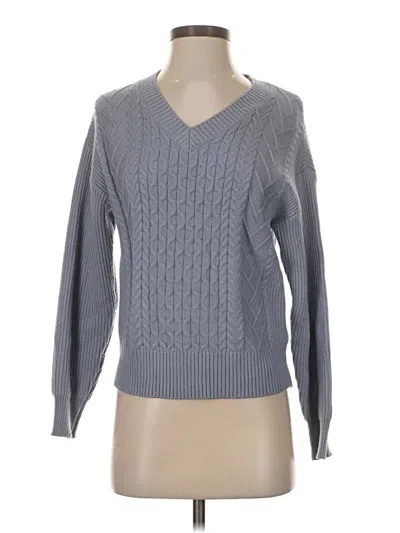 Pre-owned T Tahari Pullover Sweater In Gray