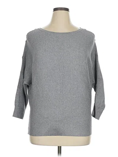 Pre-owned T Tahari Pullover Sweater In Gray