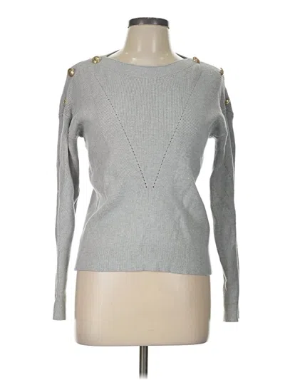 Pre-owned T Tahari Pullover Sweater In Gray