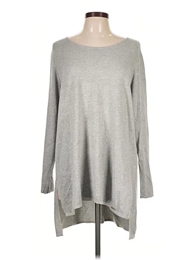 Pre-owned T Tahari Pullover Sweater In Gray