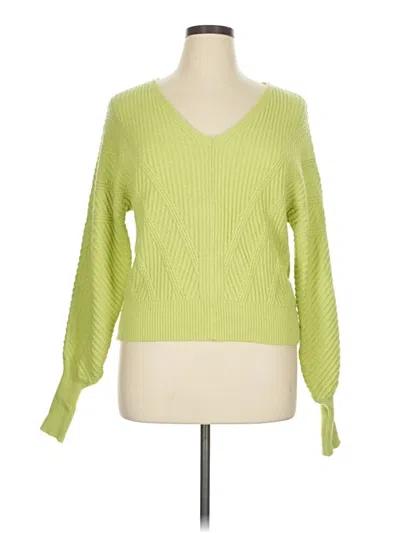 Pre-owned T Tahari Pullover Sweater In Green