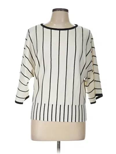 Pre-owned T Tahari Pullover Sweater In Ivory