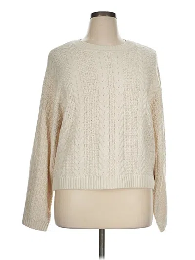 Pre-owned T Tahari Pullover Sweater In Ivory