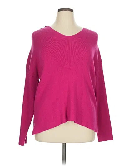 Pre-owned T Tahari Pullover Sweater In Pink