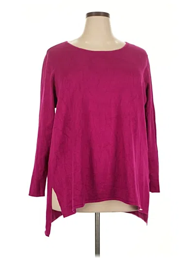 Pre-owned T Tahari Pullover Sweater In Pink