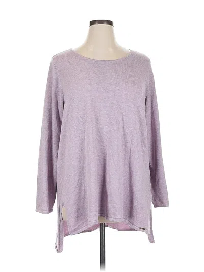 Pre-owned T Tahari Pullover Sweater In Purple