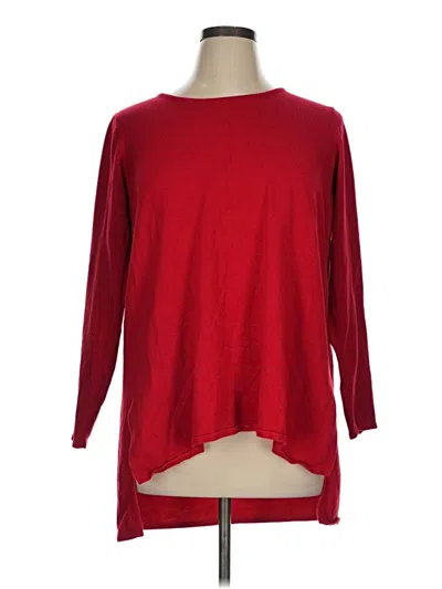 Pre-owned T Tahari Pullover Sweater In Red