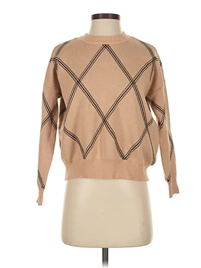 Pre-owned T Tahari Pullover Sweater In Tan