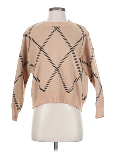 Pre-owned T Tahari Pullover Sweater In Tan
