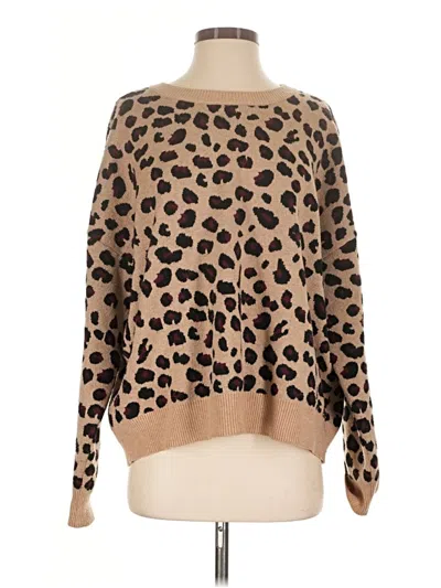 Pre-owned T Tahari Pullover Sweater In Tan