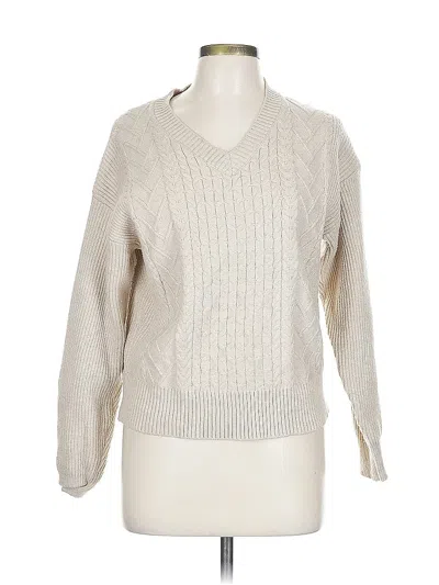 Pre-owned T Tahari Pullover Sweater In White