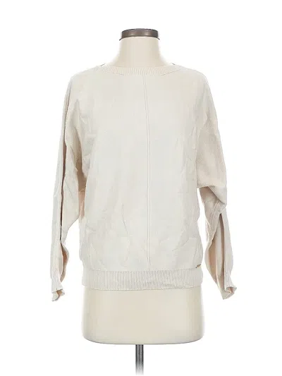 Pre-owned T Tahari Pullover Sweater In White