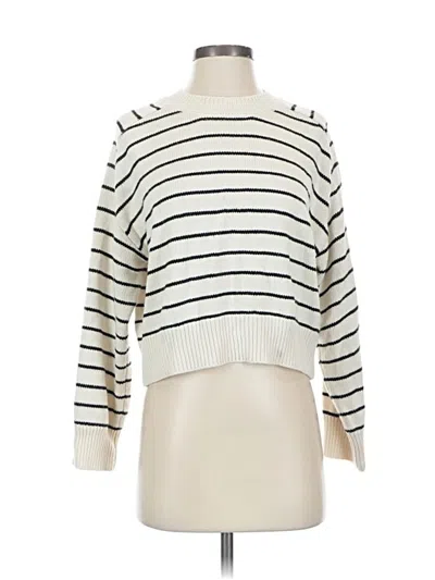 Pre-owned T Tahari Pullover Sweater In White