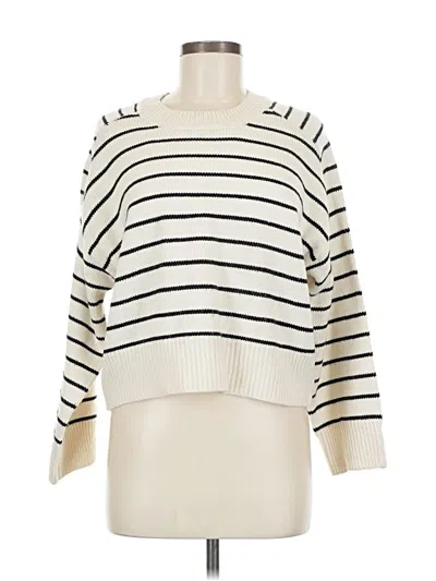 Pre-owned T Tahari Pullover Sweater In White