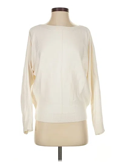 Pre-owned T Tahari Pullover Sweater In White