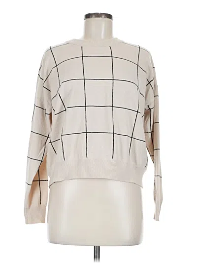 Pre-owned T Tahari Pullover Sweater In White