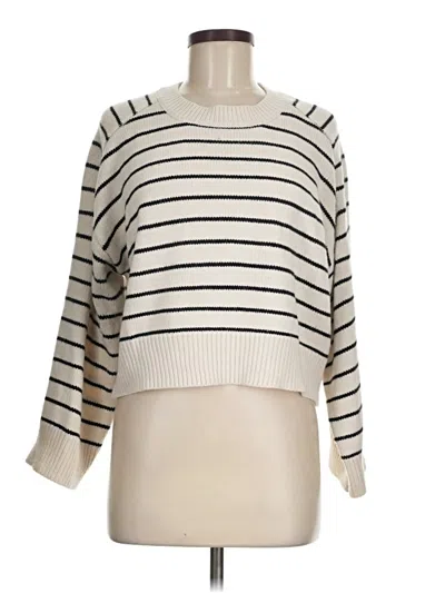 Pre-owned T Tahari Pullover Sweater In White
