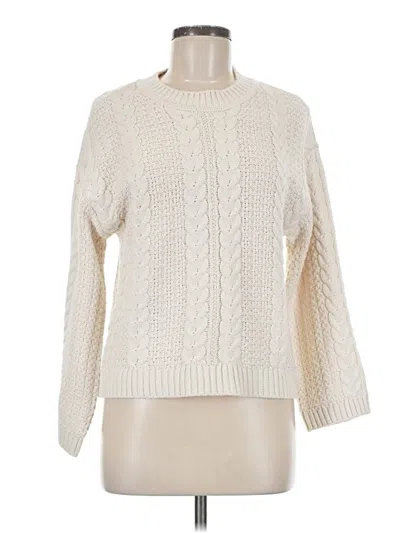 Pre-owned T Tahari Pullover Sweater In White