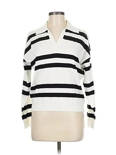 Pre-owned T Tahari Pullover Sweater In White