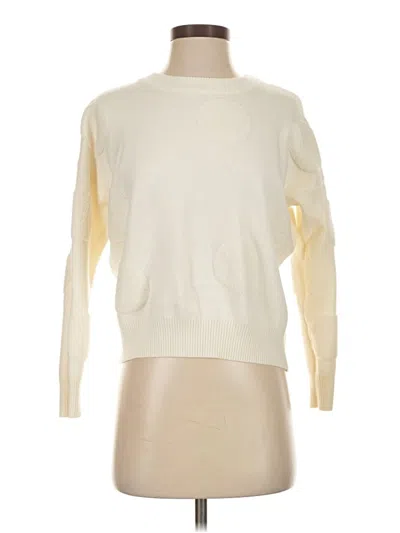 Pre-owned T Tahari Pullover Sweater In White
