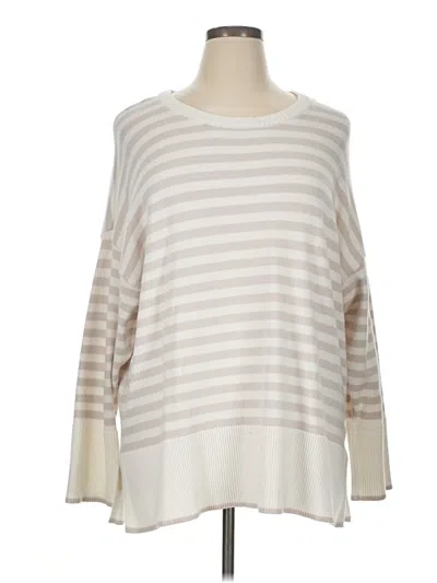 Pre-owned T Tahari Pullover Sweater In White
