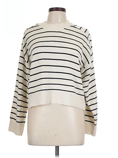 Pre-owned T Tahari Pullover Sweater In White