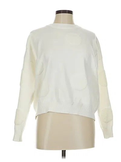 Pre-owned T Tahari Pullover Sweater In White