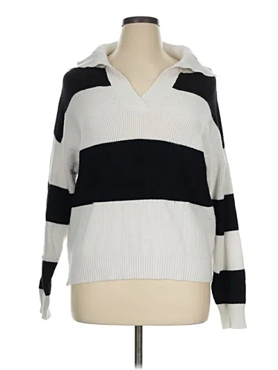 Pre-owned T Tahari Pullover Sweater In White